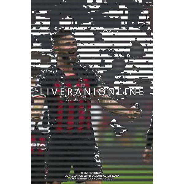 Esultanza dopogol olivier giroud - MILAN vs SALERNITANA Campionato Calcio Serie A TIM 13-03-2023 ©PAOLO GIAMPIETRI / AGENZIA ALDO LIVERANI SAS