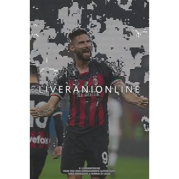 Esultanza dopogol olivier giroud - MILAN vs SALERNITANA Campionato Calcio Serie A TIM 13-03-2023 ©PAOLO GIAMPIETRI / AGENZIA ALDO LIVERANI SAS