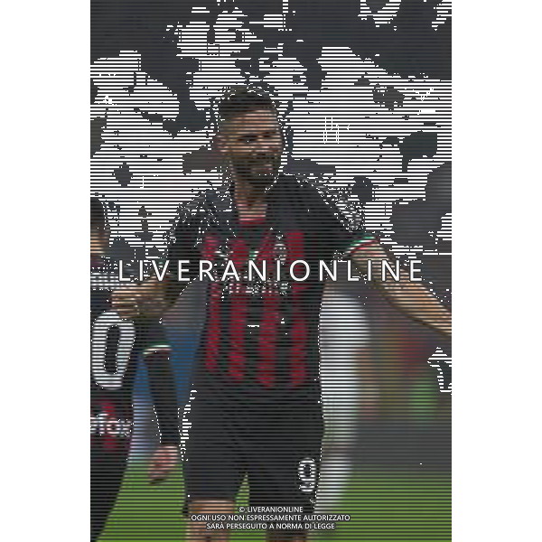 Esultanza dopogol olivier giroud - MILAN vs SALERNITANA Campionato Calcio Serie A TIM 13-03-2023 ©PAOLO GIAMPIETRI / AGENZIA ALDO LIVERANI SAS