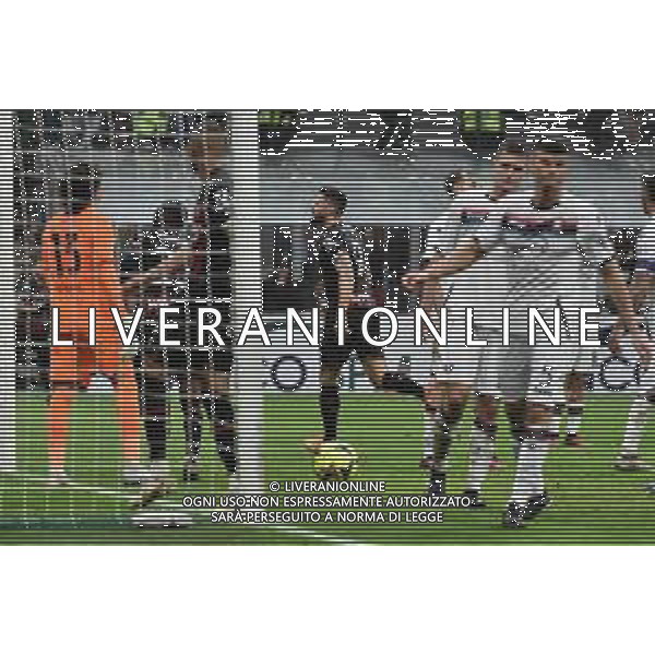 Olivier Giroud (Milan) esulta dopo il gol dell\'1 a 0 Milan vs Salernitana Milano 13-03-2023 Stadio Giuseppe Meazza - San Siro Campionato Serie A TIM - 26a giornata foto Roberto Garavaglia/ag. Aldo Liverani sas / AGENZIA ALDO LIVERANI SAS