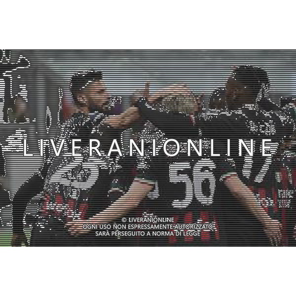esultanza Milan dopo il gol dell\'1 a 0 Olivier Giroud Milan vs Salernitana Milano 13-03-2023 Stadio Giuseppe Meazza - San Siro Campionato Serie A TIM - 26a giornata foto Roberto Garavaglia/ag. Aldo Liverani sas / AGENZIA ALDO LIVERANI SAS