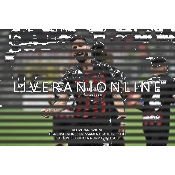 Olivier Giroud (Milan) esulta dopo il gol dell\'1 a 0 Milan vs Salernitana Milano 13-03-2023 Stadio Giuseppe Meazza - San Siro Campionato Serie A TIM - 26a giornata foto Roberto Garavaglia/ag. Aldo Liverani sas / AGENZIA ALDO LIVERANI SAS
