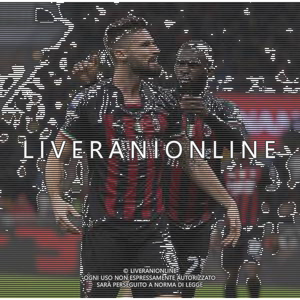 Esultanza dopogol olivier giroud - MILAN vs SALERNITANA Campionato Calcio Serie A TIM 13-03-2023 ©PAOLO GIAMPIETRI / AGENZIA ALDO LIVERANI SAS