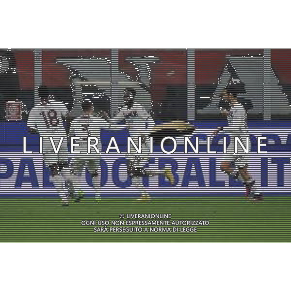 esultanza Salernitana dopo il gol dell\'1 a 1 Boulaye Dia Milan vs Salernitana Milano 13-03-2023 Stadio Giuseppe Meazza - San Siro Campionato Serie A TIM - 26a giornata foto Roberto Garavaglia/ag. Aldo Liverani sas / AGENZIA ALDO LIVERANI SAS