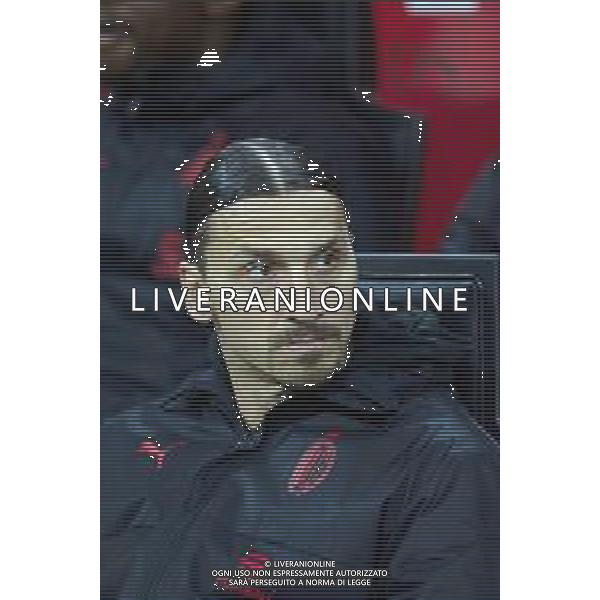 zlatan ibrahimovic in panchina MILAN vs SALERNITANA Campionato Calcio Serie A TIM 13-03-2023 ©PAOLO GIAMPIETRI / AGENZIA ALDO LIVERANI SAS