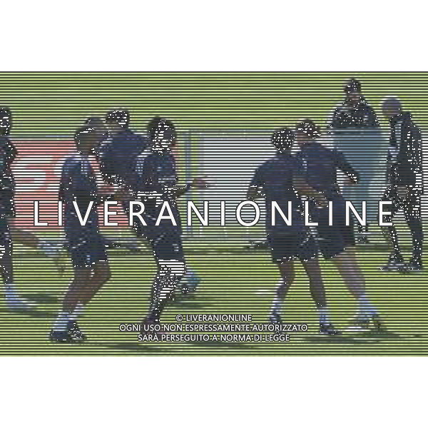 TVMV-Torino 15.03.2023 Continassa © Manuela Viganti/Agenzia Aldo Liverani AAllenamento rifinitura Europa League 2022/2023 Friburgo vs Juventus Nella foto: gleison bremer e moise kean ©Viganti / AGENZIA ALDO LIVERANI SAS