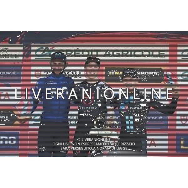 15-03-2023 Milano - Torino; 2023, Tudor; 2023, Movistar; 2023, Dsm; De Kleijn, Arvid; Gaviria Rendon, Fernando; Van Uden, Casper; Orbassano; ©SIROTTI / AGENZIA ALDO LIVERANI SAS