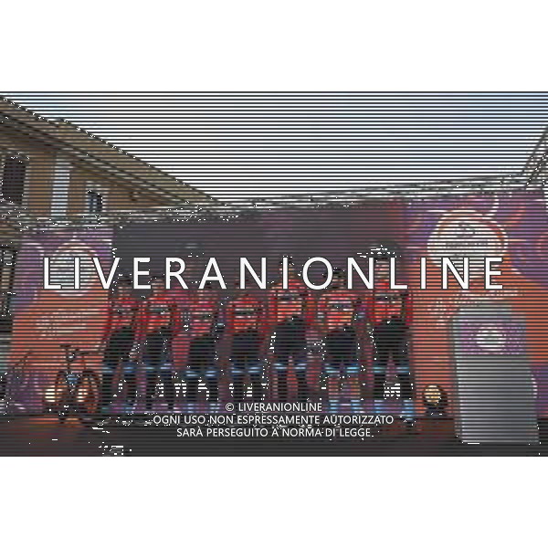 17-03-2023 Presentazione Squadre Milano - Sanremo 2023; 2023, Bahrain - Victorious; Abbiategrasso; ©SIROTTI / AGENZIA ALDO LIVERANI SAS