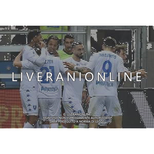 TVRG esultanza Empoli dopo il gol dell\'1 a 0 Atalanta vs Empoli Bergamo 17-03-2023 Gewiss Stadium - Stadio Atleti Azzurri d\'Italia Campionato Serie A TIM - 27a giornata foto Roberto Garavaglia/ag. Aldo Liverani sas