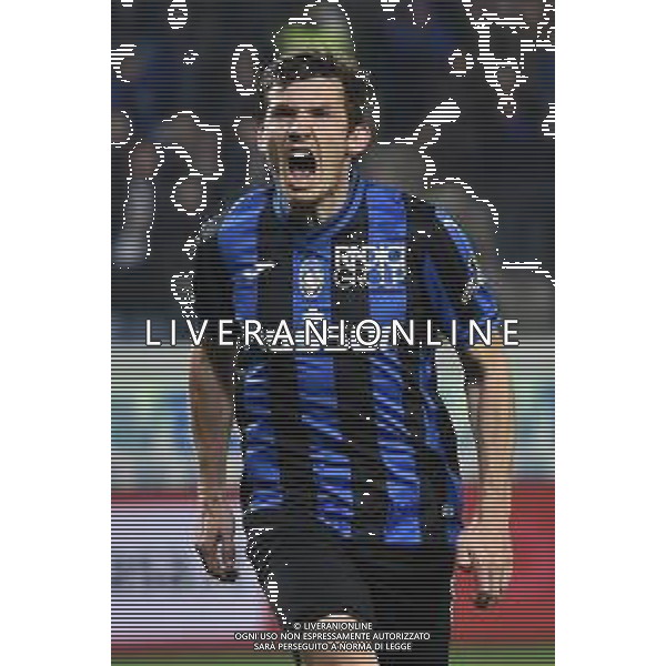 TVRG Marten de Roon (Atalanta) esulta dopo il gol dell\'1 a 1 Atalanta vs Empoli Bergamo 17-03-2023 Gewiss Stadium - Stadio Atleti Azzurri d\'Italia Campionato Serie A TIM - 27a giornata foto Roberto Garavaglia/ag. Aldo Liverani sas