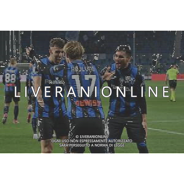 TVRG esultanza Atalanta dopo il gol del 2 a 1 Atalanta vs Empoli Bergamo 17-03-2023 Gewiss Stadium - Stadio Atleti Azzurri d\'Italia Campionato Serie A TIM - 27a giornata foto Roberto Garavaglia/ag. Aldo Liverani sas