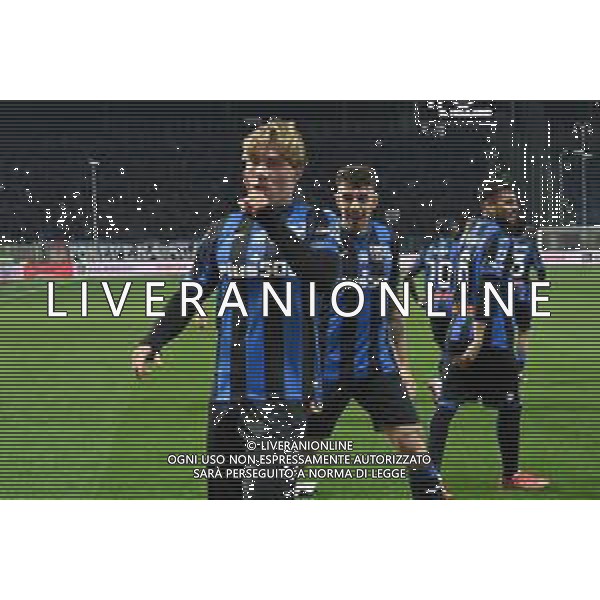 TVRG Rasmus Hojlund (Atalanta) esulta dopo il gol del 2 a 1 Atalanta vs Empoli Bergamo 17-03-2023 Gewiss Stadium - Stadio Atleti Azzurri d\'Italia Campionato Serie A TIM - 27a giornata foto Roberto Garavaglia/ag. Aldo Liverani sas