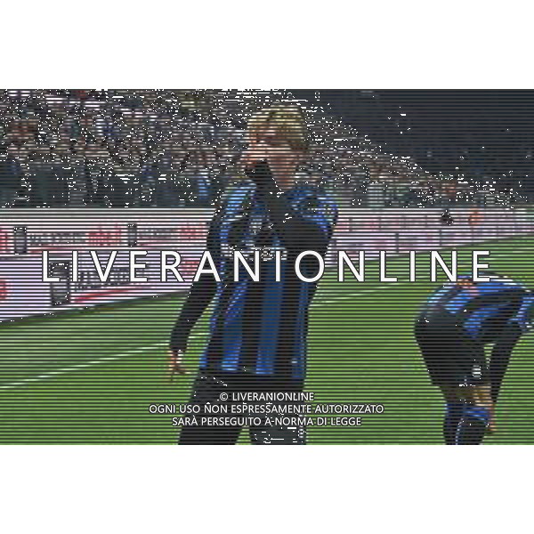 TVRG Rasmus Hojlund (Atalanta) esulta dopo il gol del 2 a 1 Atalanta vs Empoli Bergamo 17-03-2023 Gewiss Stadium - Stadio Atleti Azzurri d\'Italia Campionato Serie A TIM - 27a giornata foto Roberto Garavaglia/ag. Aldo Liverani sas