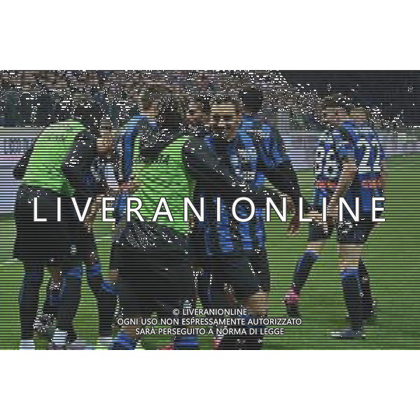 TVRG esultanza Atalanta dopo il gol del 2 a 1 Atalanta vs Empoli Bergamo 17-03-2023 Gewiss Stadium - Stadio Atleti Azzurri d\'Italia Campionato Serie A TIM - 27a giornata foto Roberto Garavaglia/ag. Aldo Liverani sas