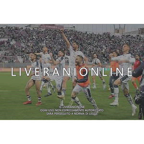 Stadio Oreste Granillo Serie B 2022-2023 18 Marzo 2023 Reggina-Cagliari In foto: Festa Cagliari fine gara ©Andrea Rosito / AGENZIA ALDO LIVERANI SAS