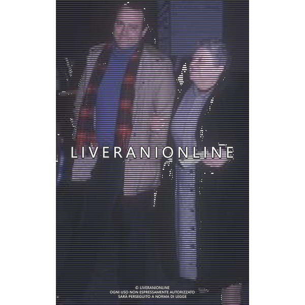 RETROSPETTIVA CARLO VERDONE ATTORE NELLA FOTO CARLO VERDONE A ROMA NELL\'ANNO 1981 CON Elena Fabbrizi, nota anche con lo pseudonimo di Sora Lella AG ALDO LIVERANI SAS