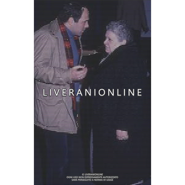 RETROSPETTIVA CARLO VERDONE ATTORE NELLA FOTO CARLO VERDONE A ROMA NELL\'ANNO 1981 CON Elena Fabbrizi, nota anche con lo pseudonimo di Sora Lella AG ALDO LIVERANI SAS