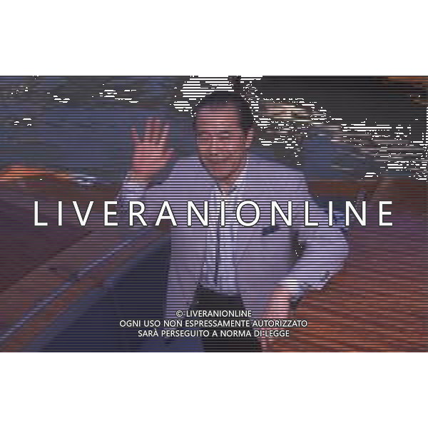 RETROSPETTIVA TOSHIRO MIFUNE REGISTA NELLA FOTO TOSHIRO MIFUNE A VENEZIA NELL\'ANNO 1989 CON LA FAMIGLIA AG ALDO LIVERANI SAS 