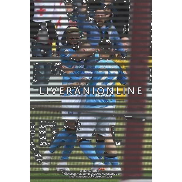 Torino 19.03.2023 Stadio Grande Torino ©Manuela Viganti/Agenzia Aldo Liverani Torino vs Napoli Campionato Calcio Serie A TIM 2022/2023 27a giornata Nella foto: esultanza napoli dopo il gol di victor osimhen © / AGENZIA ALDO LIVERANI SAS