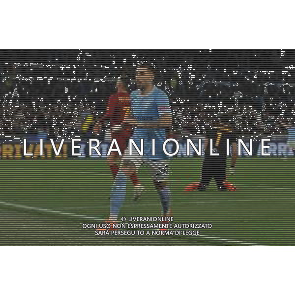 Lazio vs Roma Campionato Serie A TIM - 27 Giornata - Stadio Olimpico - Roma 19-03-2023 nella foto Esultanza Mattia Zaccagni dopo il gol ©Federico Gaetano / AGENZIA ALDO LIVERANI SAS
