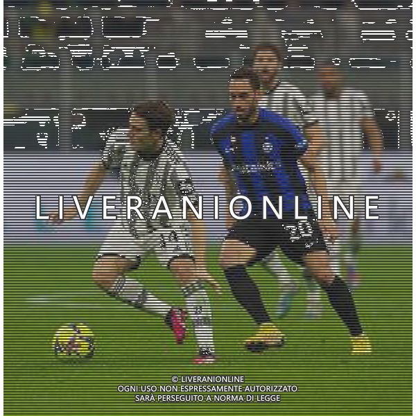 nicolo\' fagioli e hakan calhanoglu - INTER vs JUVENTUS Campionato Calcio Serie A TIM 19-03-2023 ©PAOLO GIAMPIETRI / AGENZIA ALDO LIVERANI SAS