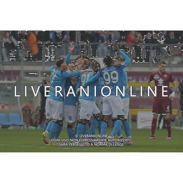 Torino 19.03.2023 Stadio Grande Torino ©Manuela Viganti/Agenzia Aldo Liverani Torino vs Napoli Campionato Calcio Serie A TIM 2022/2023 27a giornata Nella foto: esultanza del napoli dopo il gol di tanguy ndombele ©AGENZIA ALDO LIVERANI SAS