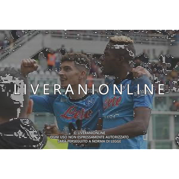 Torino 19.03.2023 Stadio Grande Torino ©Manuela Viganti/Agenzia Aldo Liverani Torino vs Napoli Campionato Calcio Serie A TIM 2022/2023 27a giornata Nella foto: esultanza victor osimhen e giovanni di lorenzo dopo il gol ©AGENZIA ALDO LIVERANI SAS