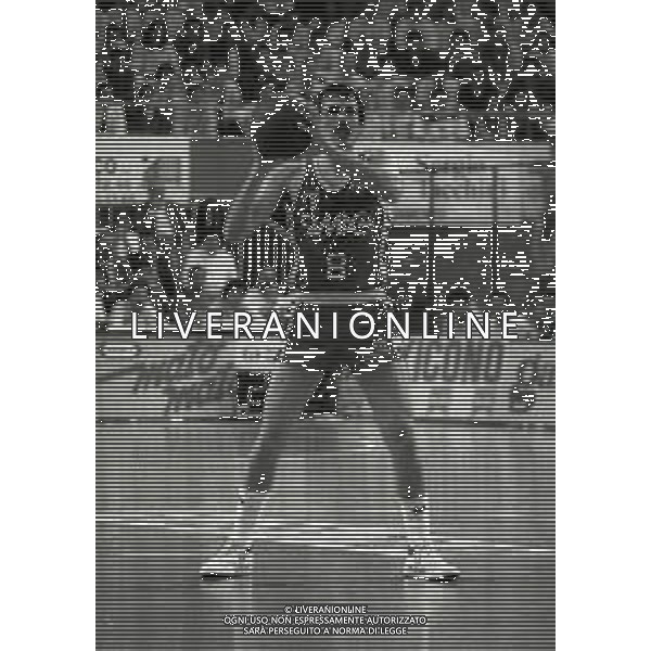 1985-1986 MILANO CAMPIONATO DI BASKET SERIE A1 SIMAC MILANO-BERLONI TORINO NELLA FOTO MIKE D\'ANTONI AG ALDO LIVERANI SAS