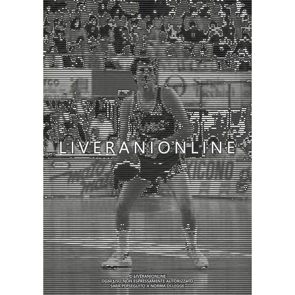 1985-1986 MILANO CAMPIONATO DI BASKET SERIE A1 SIMAC MILANO-BERLONI TORINO NELLA FOTO MIKE D\'ANTONI AG ALDO LIVERANI SAS