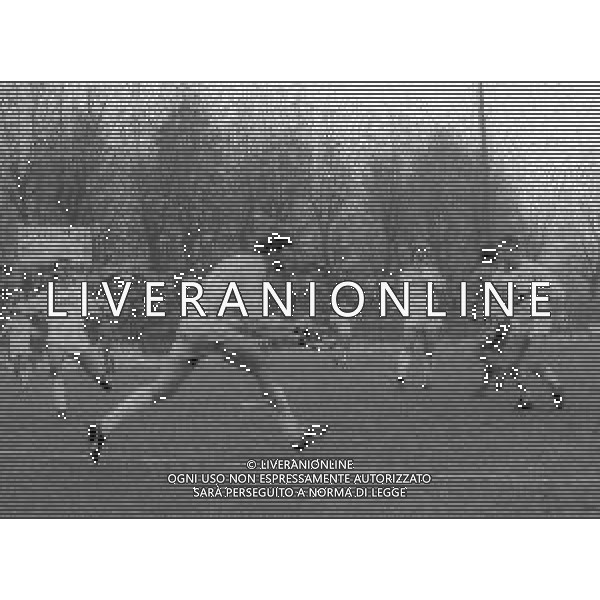 23-11-1986 MONZA CAMPIONATO DI CALCIO SERIE C MONZA-RIMINI 3-1 NELLA FOTO AZIONE DI GIOCO AG ALDO LIVERANI SAS