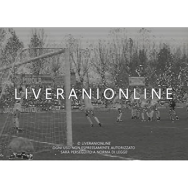 23-11-1986 MONZA CAMPIONATO DI CALCIO SERIE C MONZA-RIMINI 3-1 NELLA FOTO AZIONE DI GIOCO AG ALDO LIVERANI SAS