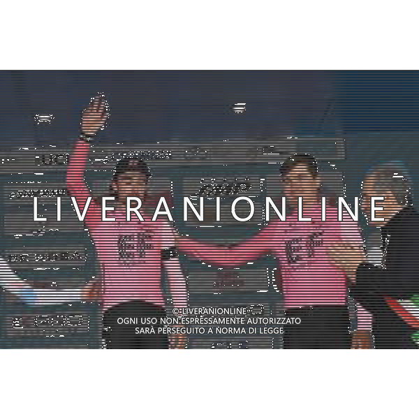 23-03-2023 Settimana Internazionale Coppi E Bartali; Tappa 03 Forli - Forli; 2023, Ef Education - Easypost; Healy, Ben; Padun, Mark; Forli - Velodromo; ©SIROTTI / AGENZIA ALDO LIVERANI SAS