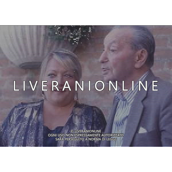 RETROSPETTIVA MARIANNE SAGEBRECHT ATTRICE NELLA FOTO MARIANNE SAGEBRECHT CON JIRI WEISS A VENEZIA NELL\'ANNO 1990 AG ALDO LIVERANI SAS
