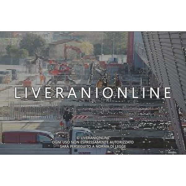 IMOLA 13 02 2023 AUTODROMO ENZO E DINO FERRARI LAVORI PER NUOVA PASSARELLA PEDONALE SOPRA I BOX FOTO GIANNI SANNA-AG ALDO LIVERANI SAS