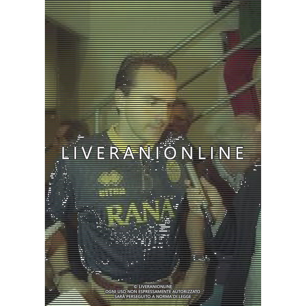 RETROSPETTIVA ALBERTO MAZZI PRESIDENTE VERONA CALCIO NELLA FOTO ALBERTO MAZZI ALLO STADIO BENTEGODI DI VERONA NELL\'ANNO 1995-1996 AG ALDO LIVERANI SAS
