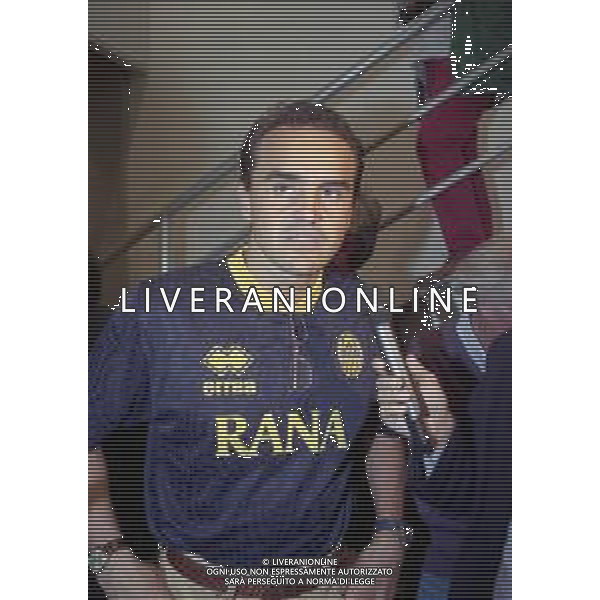 RETROSPETTIVA ALBERTO MAZZI PRESIDENTE VERONA CALCIO NELLA FOTO ALBERTO MAZZI ALLO STADIO BENTEGODI DI VERONA NELL\'ANNO 1995-1996 AG ALDO LIVERANI SAS