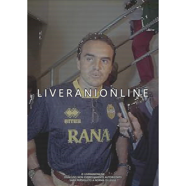 RETROSPETTIVA ALBERTO MAZZI PRESIDENTE VERONA CALCIO NELLA FOTO ALBERTO MAZZI ALLO STADIO BENTEGODI DI VERONA NELL\'ANNO 1995-1996 AG ALDO LIVERANI SAS
