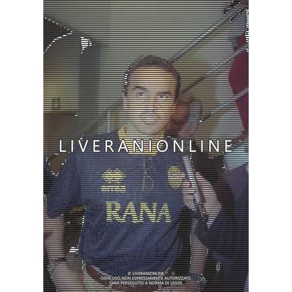 RETROSPETTIVA ALBERTO MAZZI PRESIDENTE VERONA CALCIO NELLA FOTO ALBERTO MAZZI ALLO STADIO BENTEGODI DI VERONA NELL\'ANNO 1995-1996 AG ALDO LIVERANI SAS