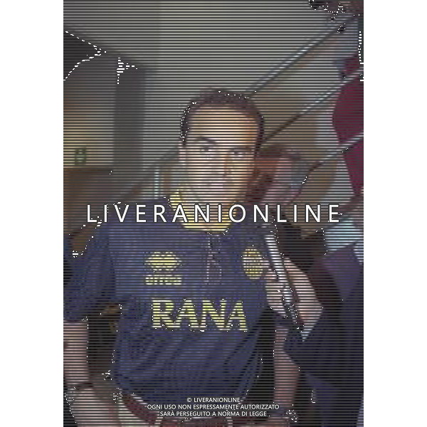 RETROSPETTIVA ALBERTO MAZZI PRESIDENTE VERONA CALCIO NELLA FOTO ALBERTO MAZZI ALLO STADIO BENTEGODI DI VERONA NELL\'ANNO 1995-1996 AG ALDO LIVERANI SAS