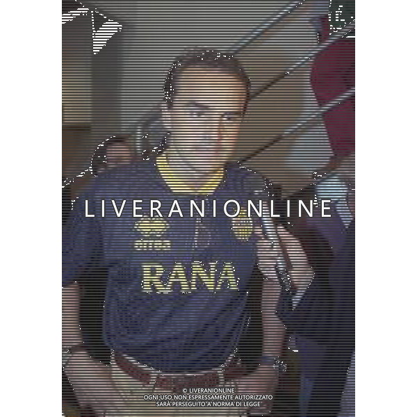 RETROSPETTIVA ALBERTO MAZZI PRESIDENTE VERONA CALCIO NELLA FOTO ALBERTO MAZZI ALLO STADIO BENTEGODI DI VERONA NELL\'ANNO 1995-1996 AG ALDO LIVERANI SAS