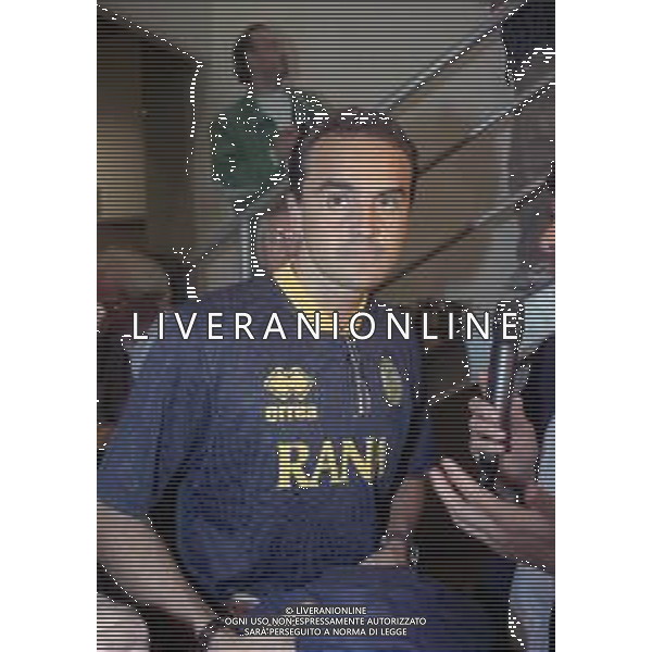 RETROSPETTIVA ALBERTO MAZZI PRESIDENTE VERONA CALCIO NELLA FOTO ALBERTO MAZZI ALLO STADIO BENTEGODI DI VERONA NELL\'ANNO 1995-1996 AG ALDO LIVERANI SAS