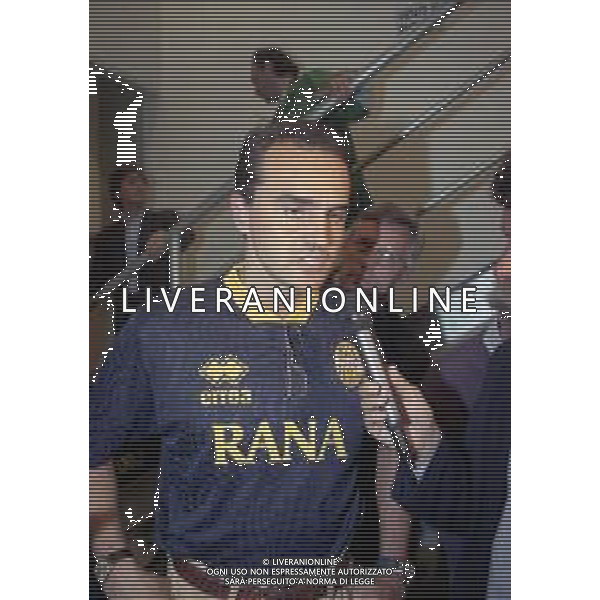 RETROSPETTIVA ALBERTO MAZZI PRESIDENTE VERONA CALCIO NELLA FOTO ALBERTO MAZZI ALLO STADIO BENTEGODI DI VERONA NELL\'ANNO 1995-1996 AG ALDO LIVERANI SAS