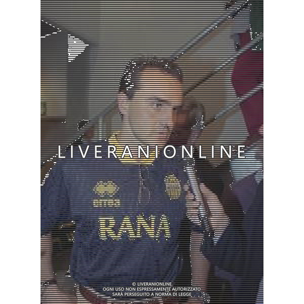 RETROSPETTIVA ALBERTO MAZZI PRESIDENTE VERONA CALCIO NELLA FOTO ALBERTO MAZZI ALLO STADIO BENTEGODI DI VERONA NELL\'ANNO 1995-1996 AG ALDO LIVERANI SAS
