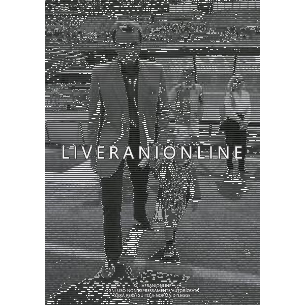 RETROSPETTIVA ALBERTO MAZZI PRESIDENTE VERONA CALCIO NELLA FOTO ALBERTO MAZZI ALLO STADIO BENTEGODI DI VERONA NELL\'ANNO 1996 CON IL FIGLIO AG ALDO LIVERANI SAS