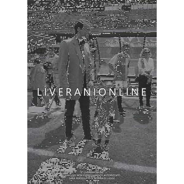RETROSPETTIVA ALBERTO MAZZI PRESIDENTE VERONA CALCIO NELLA FOTO ALBERTO MAZZI ALLO STADIO BENTEGODI DI VERONA NELL\'ANNO 1996 CON IL FIGLIO AG ALDO LIVERANI SAS