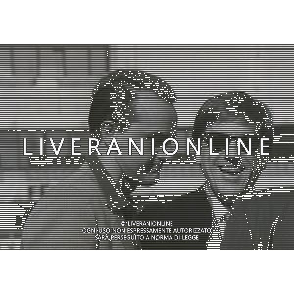 RETROSPETTIVA ALBERTO MAZZI PRESIDENTE VERONA CALCIO NELLA FOTO ALBERTO MAZZI ALLO STADIO BENTEGODI DI VERONA NELL\'ANNO 1996 CON STEFANO GARILLI PRESIDENTE PIACENZA CALCIO AG ALDO LIVERANI SAS