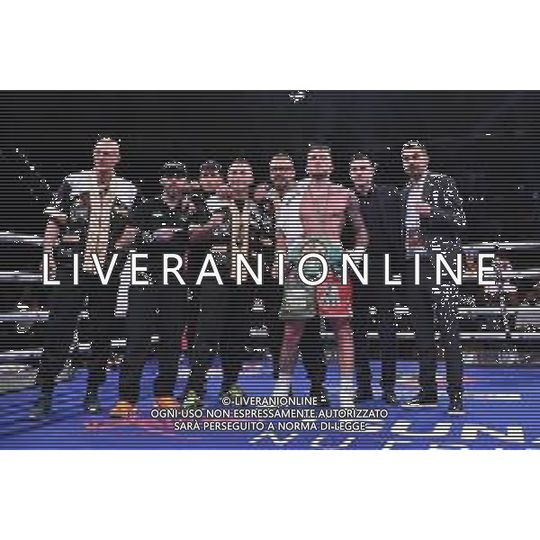 TVRG Ivan Zucco (ITA) con lo staff a fine incontro incontro Ivan Zucco (ITA) vs Germaine Brown (GBR) valido per il titolo WBC categoria Pesi Medi Milano Boxing Night Milano 24-03-2023 Allianz Cloud - PalaLido foto Roberto Garavaglia/ag. Aldo Liverani sas / AGENZIA ALDO LIVERANI SAS