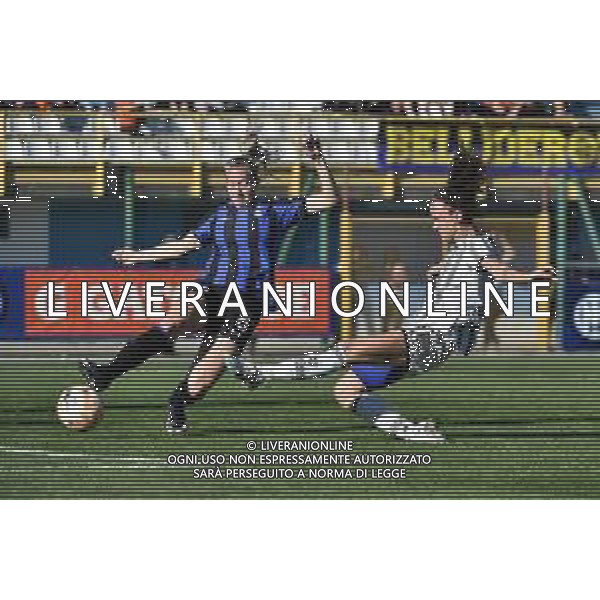 TVRG Barbara Bonansea (Juventus) segna il gol del 3 a 1 Inter vs Juventus Sesto San Giovanni (MI) 25-03-2023 Stadio Ernesto Breda Serie A femminile TIMVISION 2a giornata Poule Scudetto foto Roberto Garavaglia/ag. Aldo Liverani sas / AGENZIA ALDO LIVERANI SAS