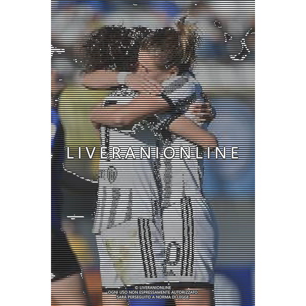 TVRG esultanza Barbara Bonansea (Juventus) SX e Cristiana Girelli (Juventus) DX dopo il gol del 3 a 1 Inter vs Juventus Sesto San Giovanni (MI) 25-03-2023 Stadio Ernesto Breda Serie A femminile TIMVISION 2a giornata Poule Scudetto foto Roberto Garavaglia/ag. Aldo Liverani sas / AGENZIA ALDO LIVERANI SAS