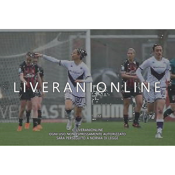 TVRG Veronica Boquete (Fiorentina) esulta dopo il gol dell\'1 a 2 Milan vs Fiorentina Milano 26-03-2023 Puma House of Football Centro Sportivo Peppino Vismara Serie A femminile TIMVISION 2a giornata Poule Scudetto foto Roberto Garavaglia/ag. Aldo Liverani sas / AGENZIA ALDO LIVERANI SAS